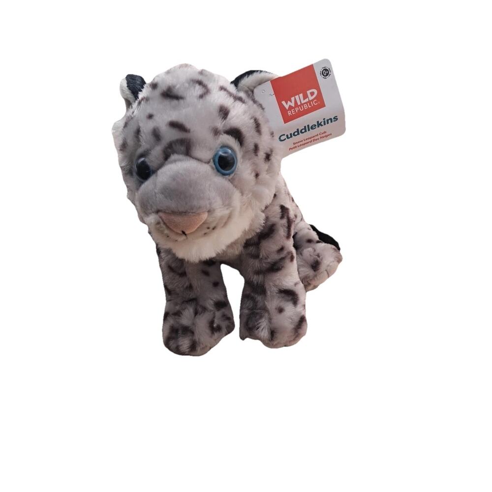 Wild Republic Snow Leopard Cub, Cuddlekins, Stuffed Animal